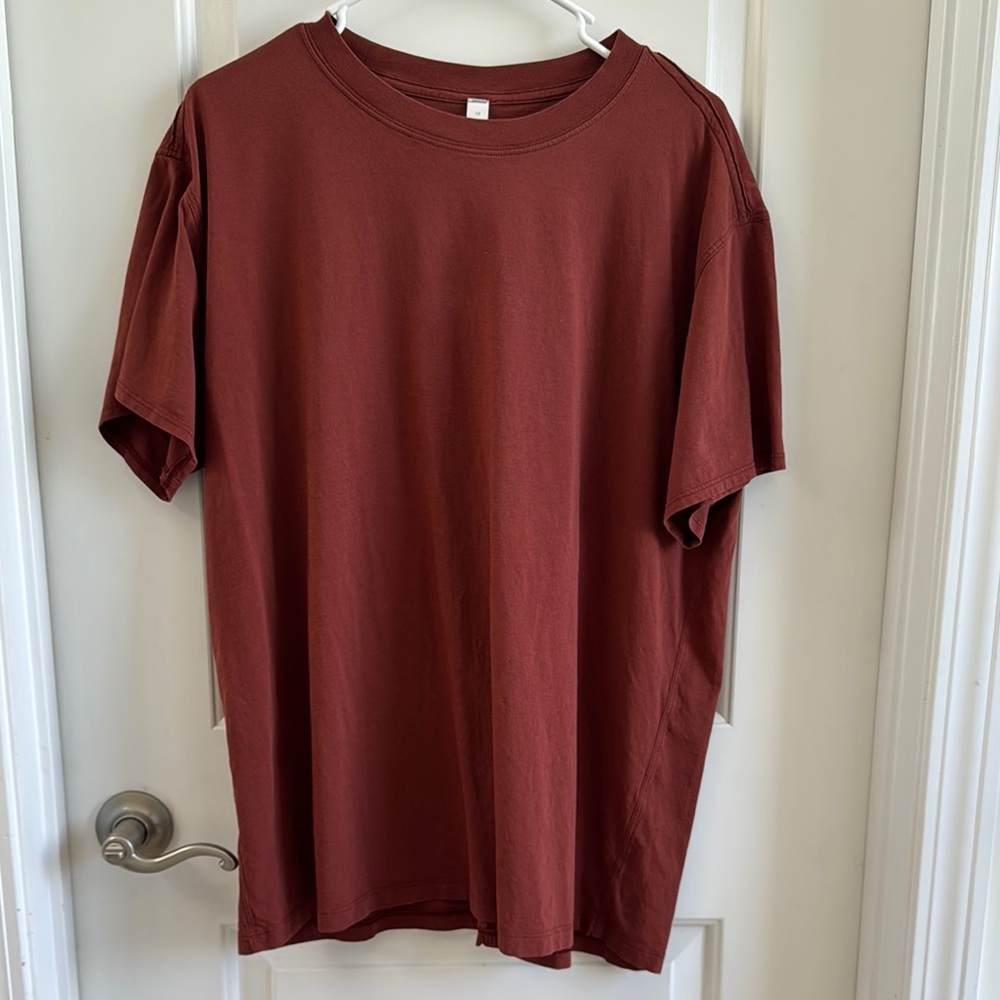 Lululemon all yours cotton tshirt color date brown